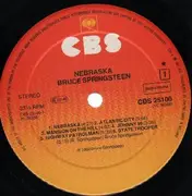 LP - Bruce Springsteen - Nebraska - SUNBURST CBS LABELS
