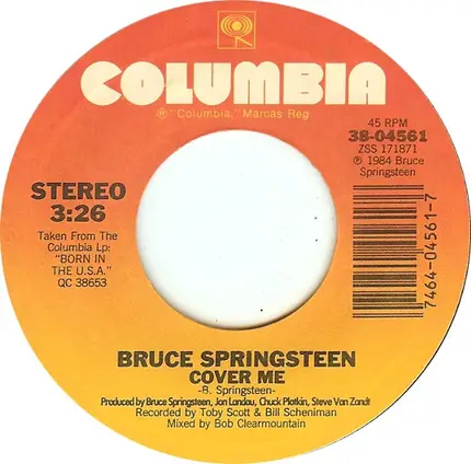 Bruce Springsteen - Cover Me
