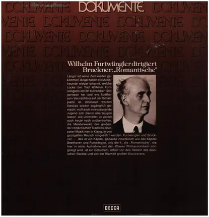 Bruckner - Wilhelm Furtwängler Dirigiert Bruckner:'Romantische'