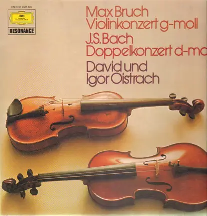 Bruch /  Bach - Violinkonzert g-moll, Doppelkonzert d-moll (David&Igor Oistrach)