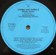 LP - Brüder Rehm , Wetterstoa-Musi , Trio Eitzenberger / Greiner - Lieder Und Jodler 2
