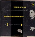 LP - Beethoven (Walter) - Symphonies Nos. 5 & 1