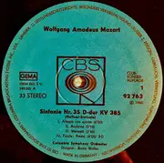 LP - Mozart - Sinfonien Nr.35 'Haffner-Sinfonie' & Nr. 36 'Linzer Sinfonie'
