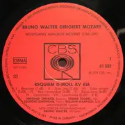 LP - Bruno Walter - Brun Walter Dirigiert Wolfgang Amadeus Mozart - Requiem D-Moll KV 626 - mono