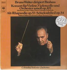 Bruno Walter - Brahms: Konzert op.102, Alt-Rhapsodie op.53, SChicksalslied op.54
