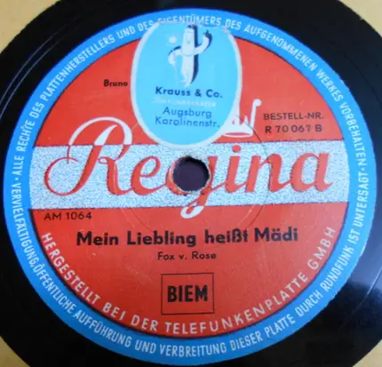 Bruno Klennert-Quartett - Die Männer Sind Alle Verbrecher / Mein Liebling Heißt Mädi
