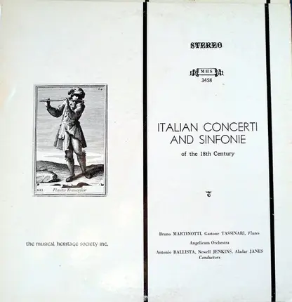 Giovanni Battista, Melchiorre Chiesa - Italian Concerti And Sinfonie Of The 18th Century