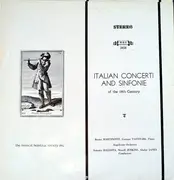 LP - Giovanni Battista, Melchiorre Chiesa - Italian Concerti And Sinfonie Of The 18th Century