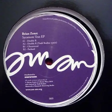 Bryan Zentz - Sycamore Trax EP