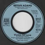7inch Vinyl Single - Bryan Adams - Victim Of Love