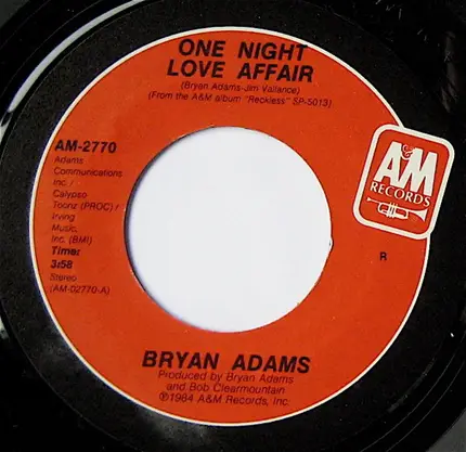 Bryan Adams - One Night Love Affair