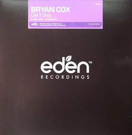 Bryan Cox - Can't Stop
