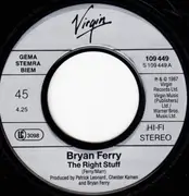 7'' - Bryan Ferry - The Right Stuff