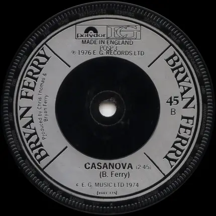 Bryan Ferry - What Goes On / Casanova