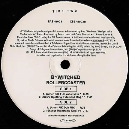 BWitched - Rollercoaster