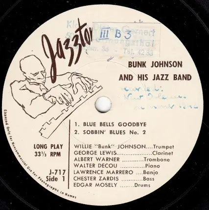 Bunk Johnson And His New Orleans Band - Blue Bells Goodbye