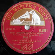 Bunk Johnson And His New Orleans Band - Snag It / Franklin Street Blues
