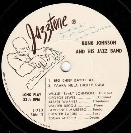 Bunk Johnson And His New Orleans Band - Blue Bells Goodbye