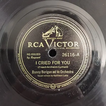 Bunny Berigan & His Orchestra - I Cried For You / Sobbin' Blues