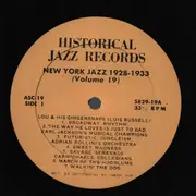 LP - Bunny Berigan, Benny Goodman, Coleman Hawkins, et al. - New York Jazz 1928-1933 - Alternative Label