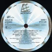 12inch Vinyl Single - Bunny DeBarge - Save The Best For Me (Best Of Your Lovin')