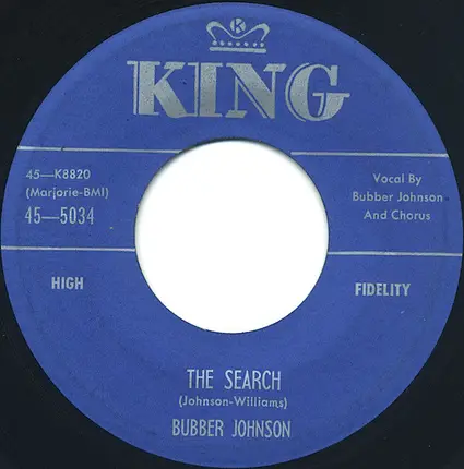 Bubber Johnson - Little Girl Don't Cry / The Search