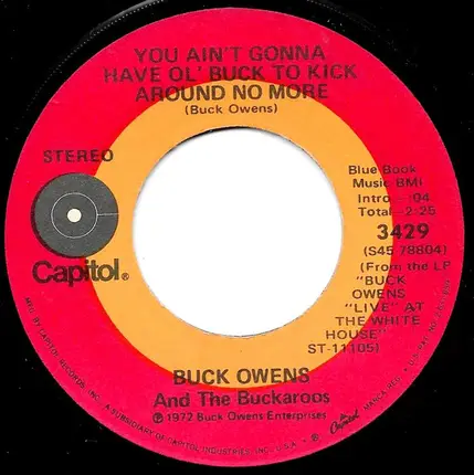 Buck Owens And His Buckaroos - I Love You So Much It Hurts