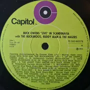 LP - Buck Owens With The Buckaroos , Buddy Alan & The Hagers - 'Live' In Scandinavia