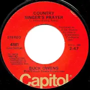 7inch Vinyl Single - Buck Owens - Meanwhile Back At The Ranch / Country Singer's Prayer