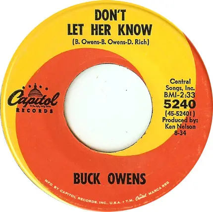 Buck Owens - I Don't Care