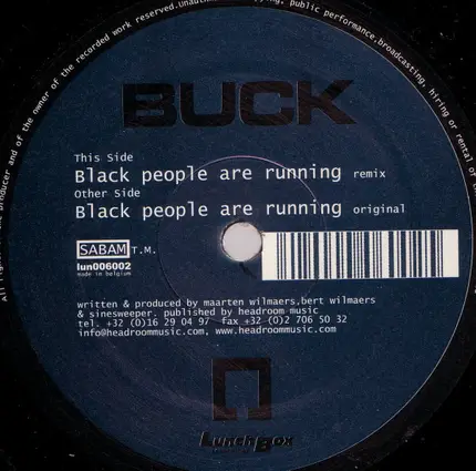 Buck - Black People Are Running