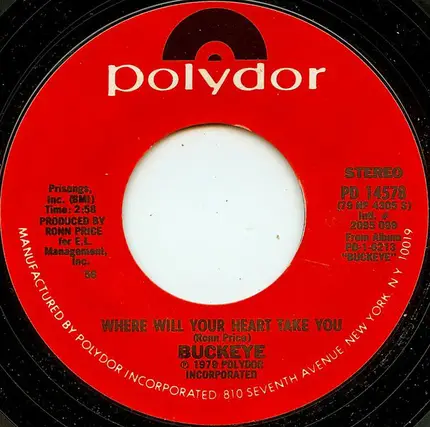 Buckeye - That Kind Of Man / Where Will Your Heart Take You