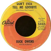 7'' - Buck Owens And His Buckaroos - Sam's Place / Don't Ever Tell Me Goodbye
