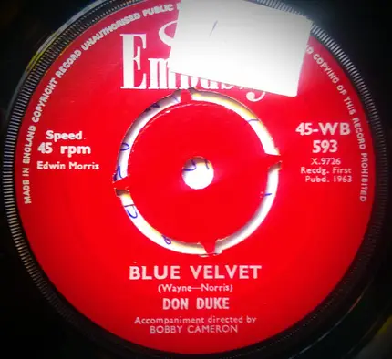 Bud Ashton And His Group / Don Duke - Shindig / Blue Velvet