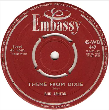 Bud Ashton / Jean Campbell - Theme From Dixie / Don't Treat Me Like A Child