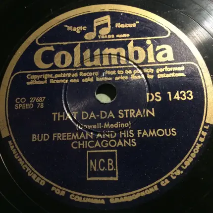 Bud Freeman And His Famous Chicagoans - Jack Hits The Road / That Da-Da Strain