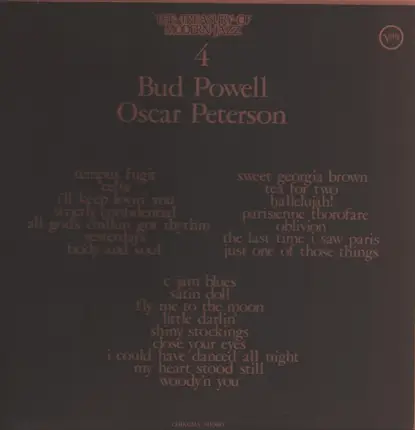 Bud Powell , Oscar Peterson - The Treasury Of Modern Jazz 4