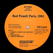 LP - Bud Powell - Paris, 1961
