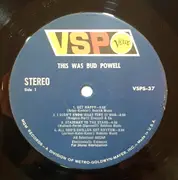LP - Bud Powell - This Was Bud Powell