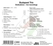 CD - Budapest Trio - Dedications