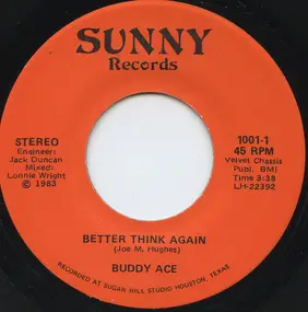 Buddy Ace - Better Think Again