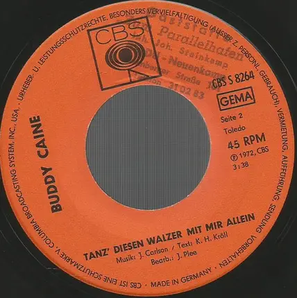 Buddy Caine - Blond Muss Mein Mädchen Sein