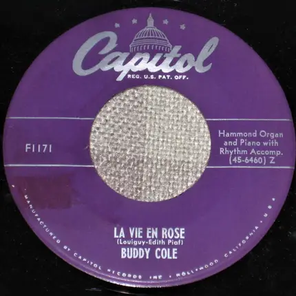 Buddy Cole - La Vie En Rose