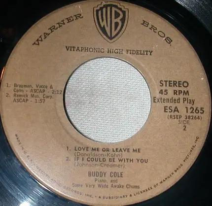 Buddy Cole - Lover Come Back To Me