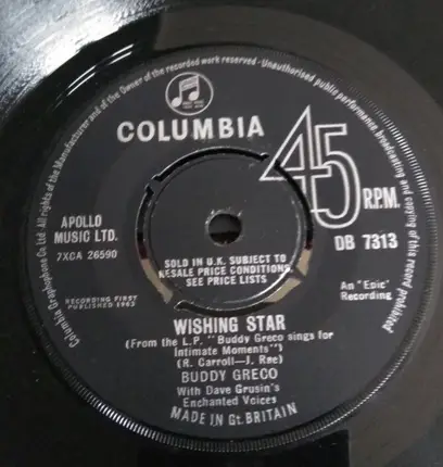 Buddy Greco - If Ever I Would Leave You / Wishing Star