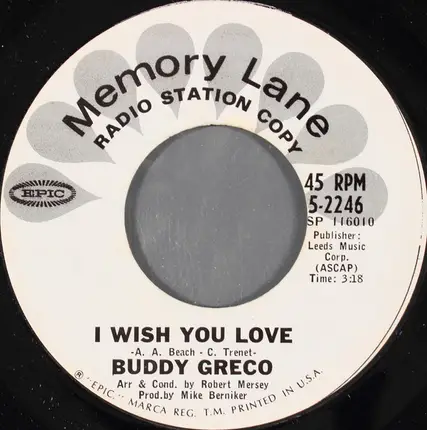 Buddy Greco - Nancy