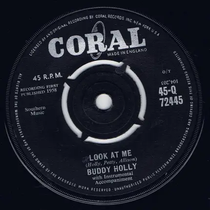 Buddy Holly - Look At Me