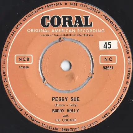 Buddy Holly - Peggy Sue / Oh, Boy