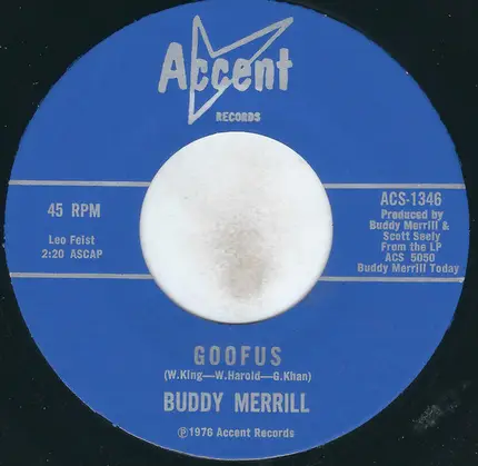 Buddy Merrill - Goofus/Music