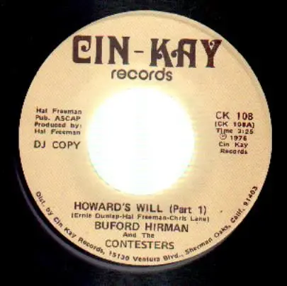 Buford Hirman And The Contesters - Howard's Will